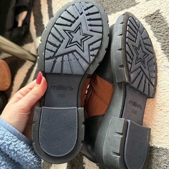 Millie’s HK Leather Canvas Combat Boots Size 6/230 - Picture 4 of 5